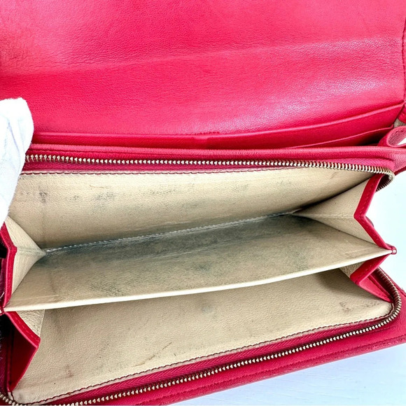 Bottega Veneta Red Intrecciato Woven Leather Wallet Authentic | Made in Italy - Picture 8 of 15